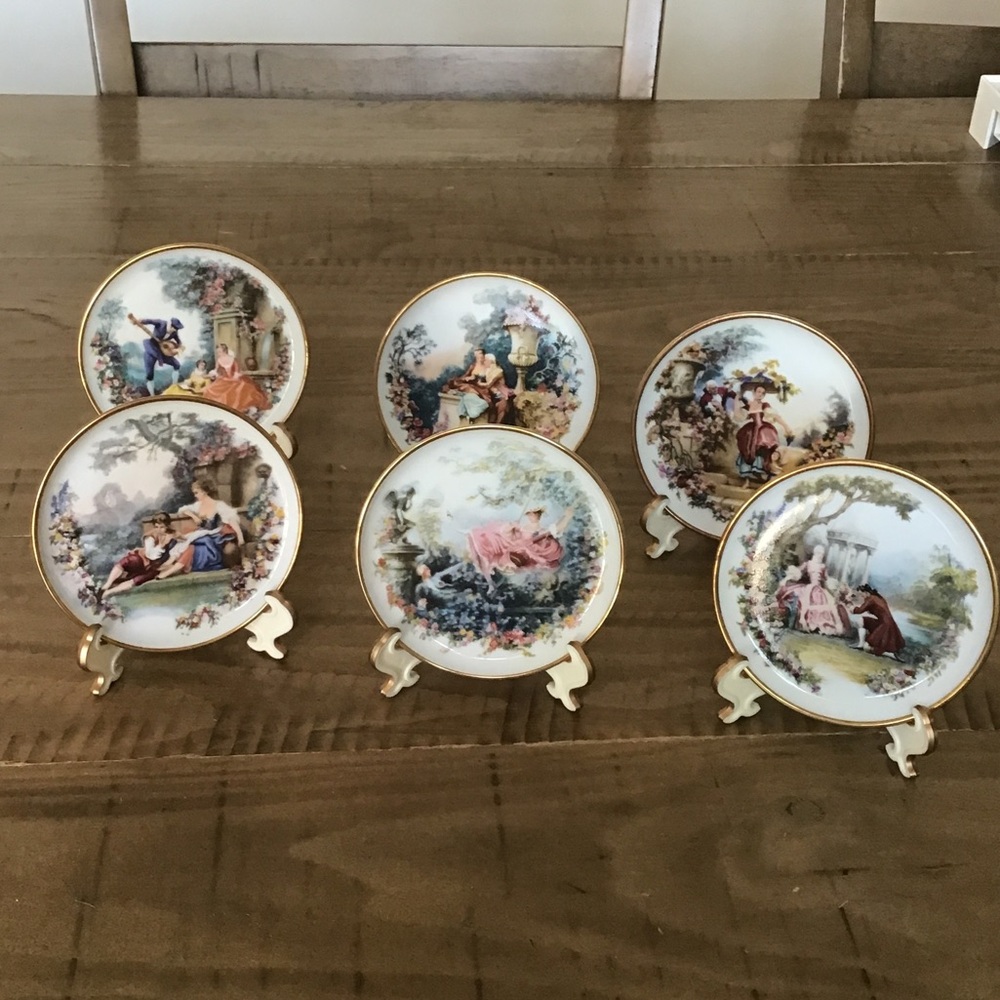 Kaiser Germany mini collector plates-set of six